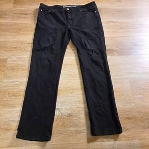 ARGONAUT NATION Men's Black Denim Straight Legged Jeans Size 38W 32L